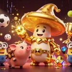 Experience winning magic at ev99ny, where a golden wizard and treasure pig unveil exciting casino games.