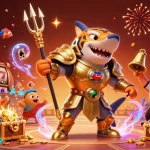Experience the excitement of Lu88's dynamic online casino with an engaging underwater scene full of treasure.