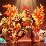 Experience excitement in Hit club with vibrant 3D character illustration showcasing a warrior and dragon amidst gaming elements.