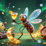 Experience the Sin88 casino with a vibrant scene of animated characters and golden gaming elements.