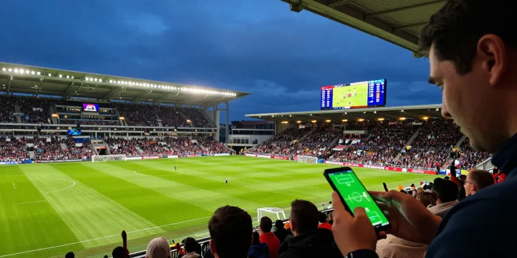 Live World Cup - Cabong TV betting predictions with match odds and expert picks displayed in a vibrant stadium atmosphere.