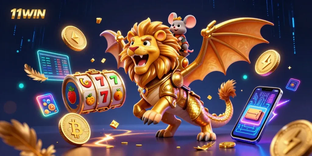 Engage with high-energy gameplay at 11WIN featuring vibrant slots, crypto elements, and thrilling casino action.