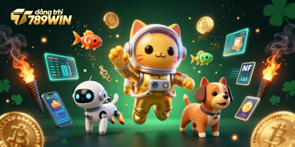 Join the fun at đăng ký 789WIN with this vibrant 3D casino adventure illustration.