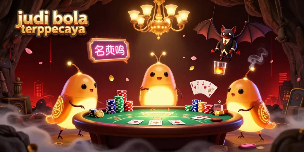 Engage with judi bola terpercaya in this vibrant 3D casino scene illuminating gameplay moments.