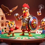 Experience U31's exciting casino atmosphere with a dynamic scene featuring poker action and vibrant characters.