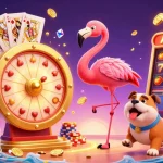 Spin to win with HI88 in a vibrant casino scene filled with slot reels and jackpots.