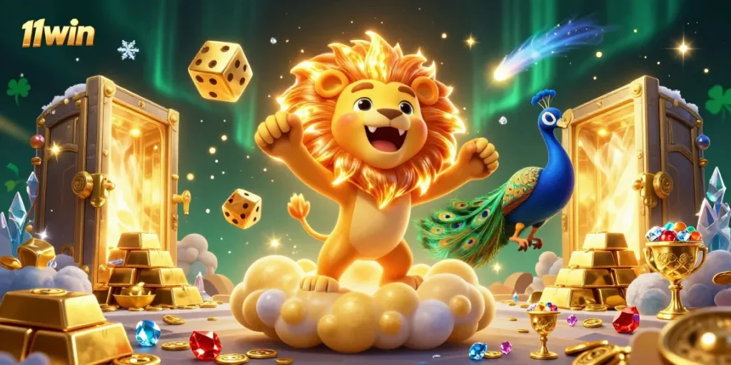 Experience the thrill of winning at 11WIN Casino with vibrant 3D gaming visuals.