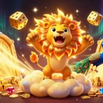 Nohu90 players celebrating big wins with gold coins and vibrant casino-themed elements.