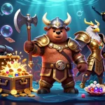 Experience thrilling gaming adventures at du88 with a Viking bear and Valkyrie eagle in action.