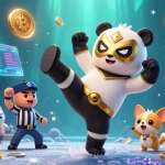Engage with thrilling jl18 gaming action featuring a panda wrestler in a vibrant 3D illustration.