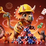Engaging business blog featuring a vibrant 3D scene of gambling excitement with poker chips and cards.