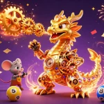 Experience thrilling excitement at VIPWIN while playing with dazzling lottery balls and a golden dragon!