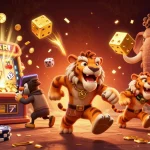 Experience the thrill of vsbet through dynamic gaming elements and vibrant characters in a stunning casino scene.