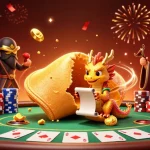 Experience the festive atmosphere at phjoin with a vibrant 3D casino scene featuring exciting poker action.