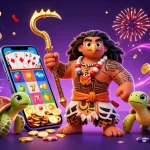 Play taigamebancaanxu and enjoy vibrant slot game action with unique characters and festive elements.