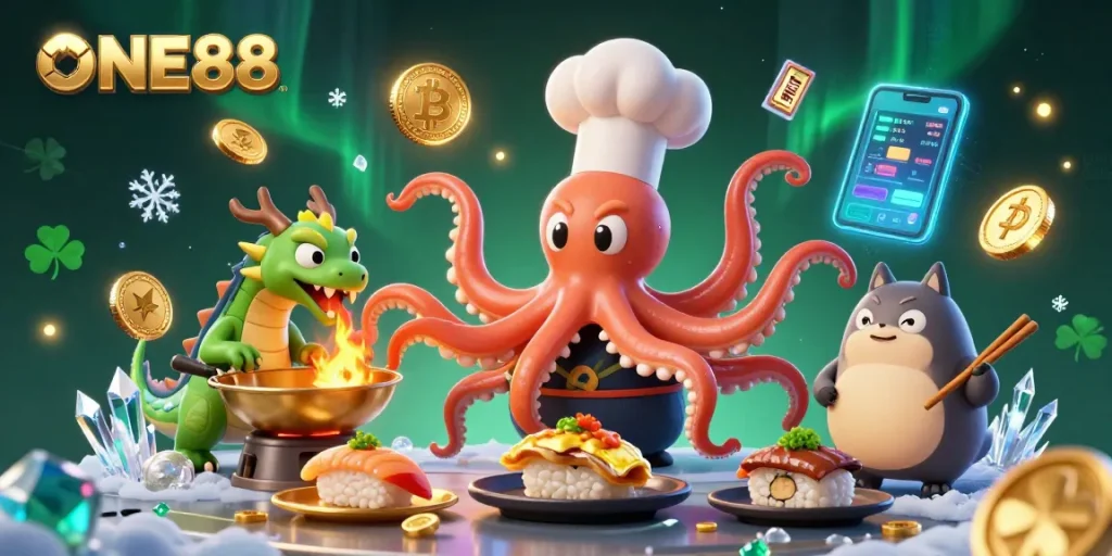 Engage in thrilling gameplay at ONE88 with exciting poker games, vibrant characters, and dynamic symbols.