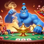 Experience thrilling stakes at big88us with dynamic casino elements in vivid illustration.