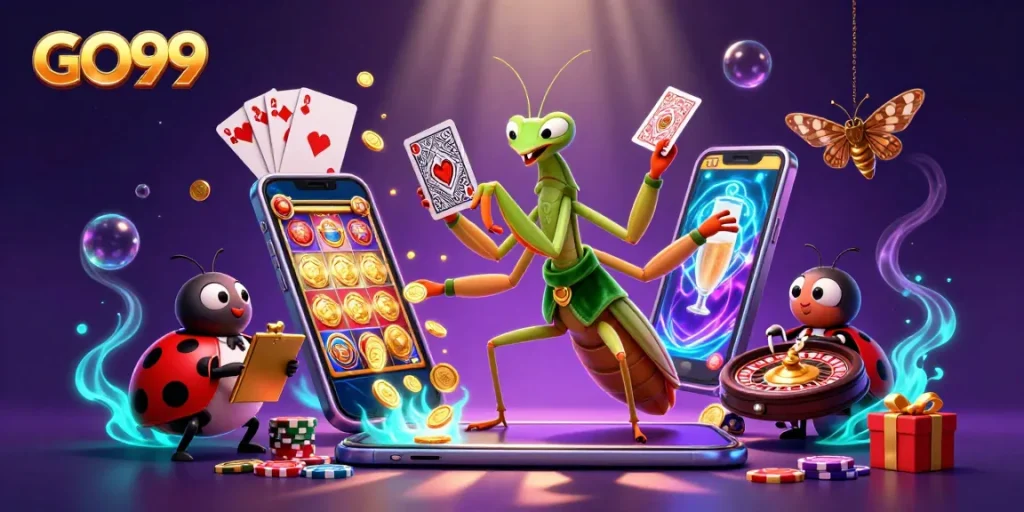 GO99 engages players with dynamic slots and card games amid a vibrant casino scene.