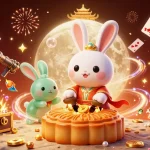 Engage with ONE88's thrilling slots under a vibrant casino-themed moonlit sky.