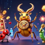 Engage with WW88's vibrant casino scene featuring a golden stag beetle and dynamic game elements.