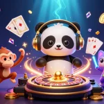 Experience the thrill of ph8 with 3D digital art featuring vibrant casino elements and lively characters.