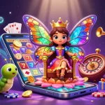 Spin the reels and win with Kubet's vibrant 3D illustration bringing casino thrills to life.
