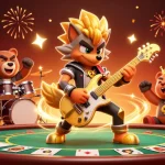 Experience the thrill at fimltd with electric guitar shredding wolf and dynamic casino elements.