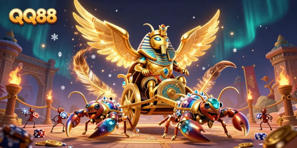 Engage with QQ88's thrilling gaming experience through colorful slots and jackpots!