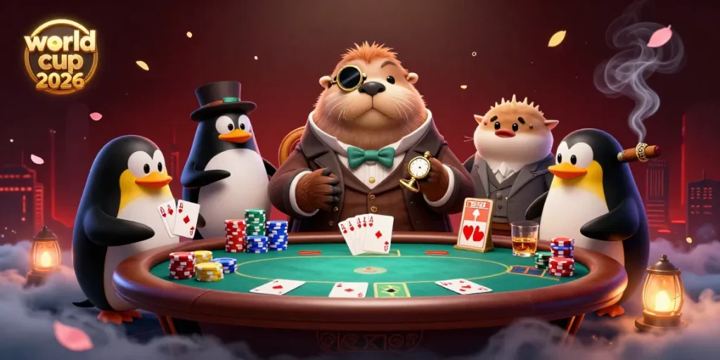 Engage with the world cup 2026 underwater casino scene featuring poker action and vibrant characters.