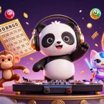 Join the fun with spaceman88 as a DJ panda spins the roulette wheels in a vibrant casino scene.