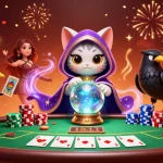 Engage with fly88's dynamic poker scene featuring mystical elements and vibrant casino culture.