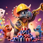 Experience immersive gambling at uu88 with a colorful slot game and cheerful characters.