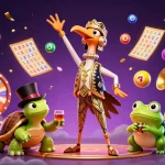Experience nk88 with vibrant games and characters at an energetic casino scene.