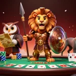 Experience thrilling poker action with gavangtv through this vibrant casino-themed illustration.