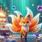 Experience the excitement of BL555 with vibrant animated characters and jackpot treasures in a casino scene.
