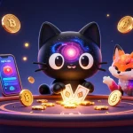 Engage in exciting gaming with uu88 amidst golden chips and cosmic elements at a vibrant casino