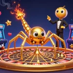 Experience thrilling gameplay at NK88 with immersive casino illustrations featuring vivid characters and elements.