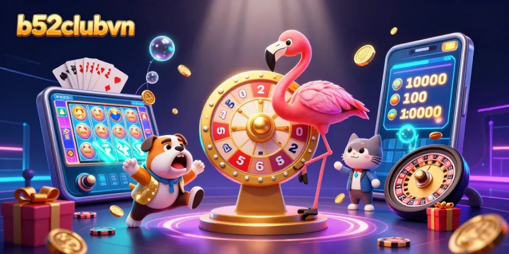 Bets come alive with b52clubvn's vibrant gaming scene, showcasing excitement and thrilling prizes.
