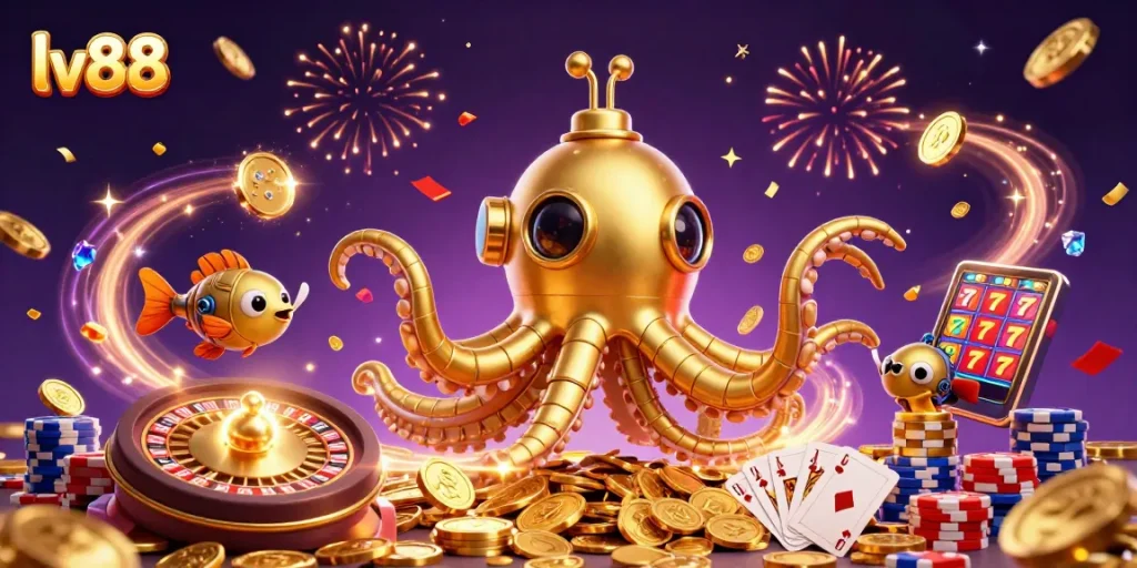 Engage with thrilling slots at lv88, featuring an exciting underwater adventure with gold coins and winning opportunities.
