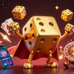 Experience thrilling moments at tr88 with an ultra-detailed 3D casino illustration showcasing vibrant elements.