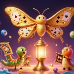 Win big with NOHU90 at this vibrant casino scene featuring lottery elements and dynamic gameplay.