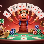 Experience the excitement of Ku88 with a vibrant casino scene featuring a millipede dealer and high-stakes action.